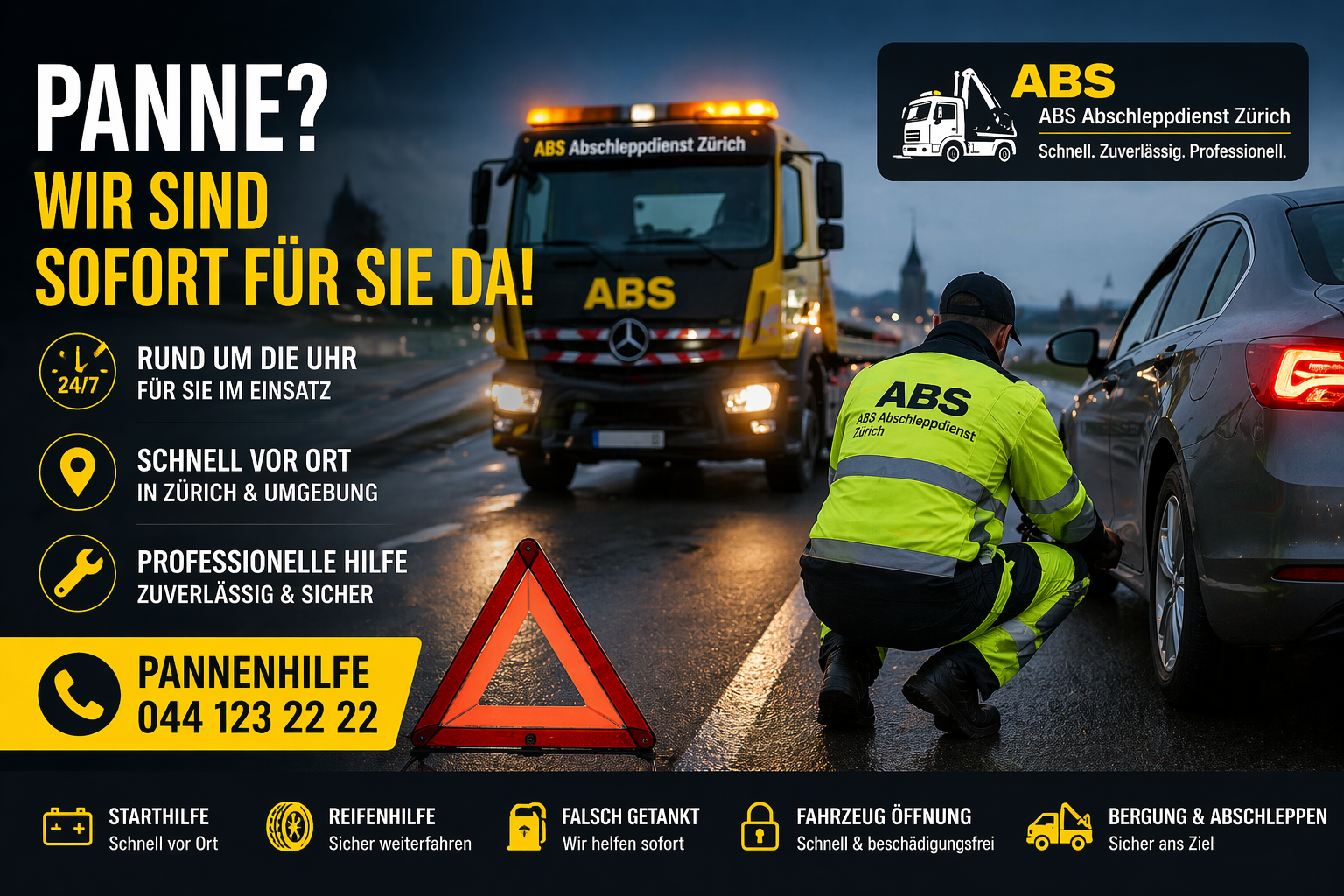 Pannenhilfe in Zürich – Schnelle Hilfe im Notfall