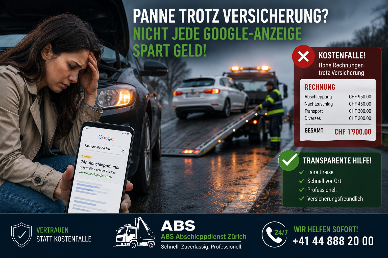 Hohe Abschlepprechnungen trotz Versicherung vermeiden